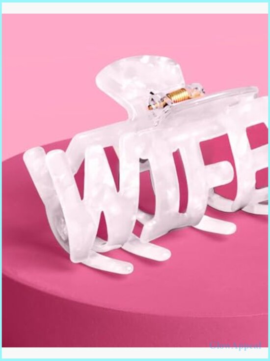 Wifey Claw Hair Clip with Sturdy Teeth - Bride to Be main image 6